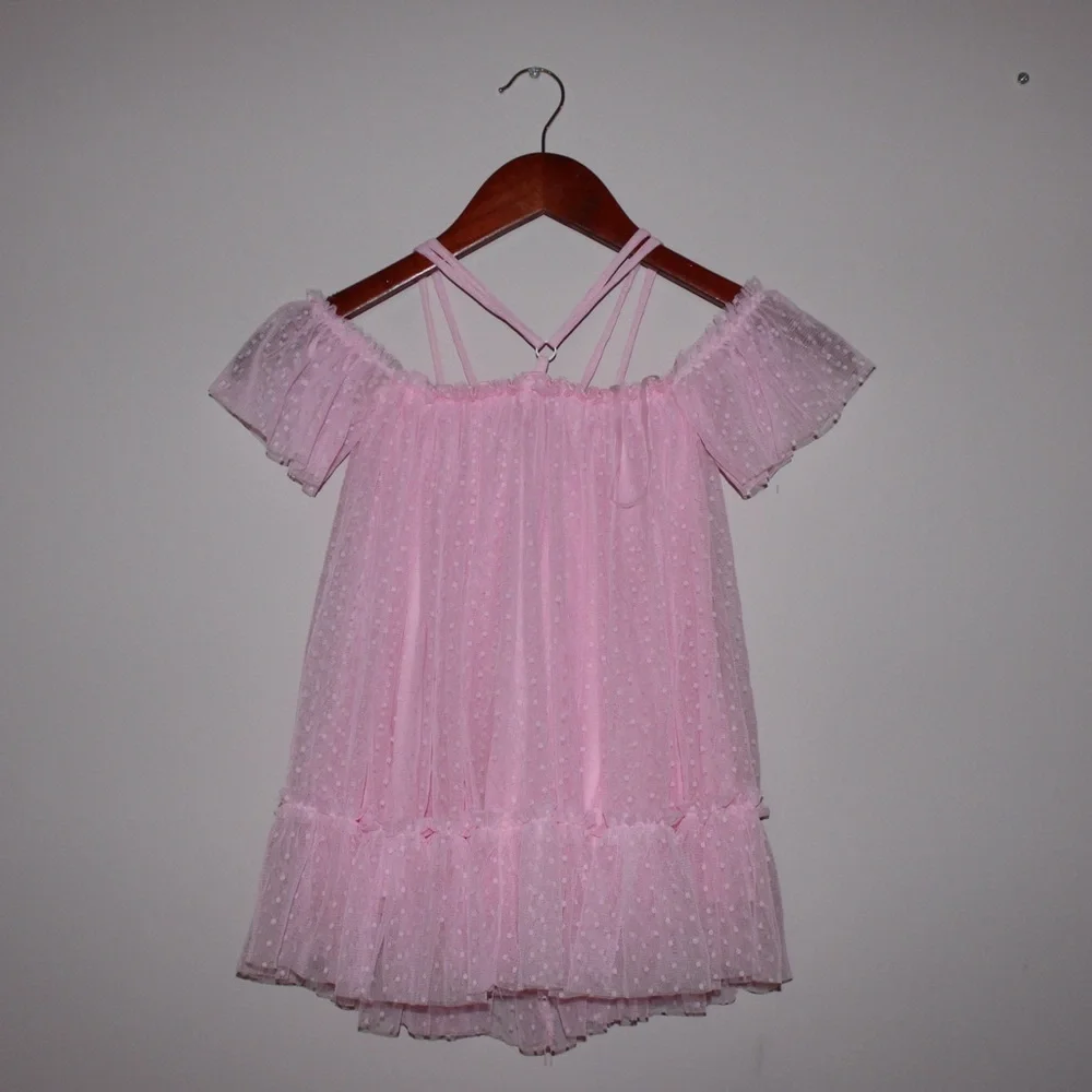 Little Mass Toddler Girl 2T Pink Dot Dress NWT Princess Fairy Dress - Picture 1 of 5